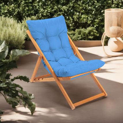 Gartenliege blau/Buche