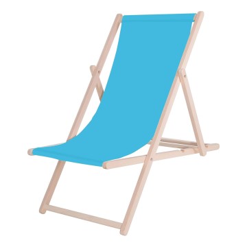 Gartenliege Blau/Buche