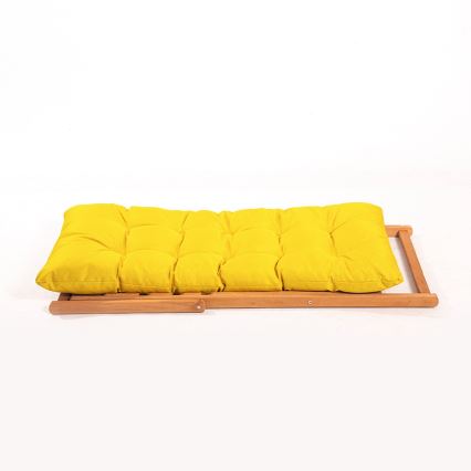 Gartenliege gelb/Buche