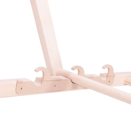 Gartenliege Gelb/Weiß/Buche