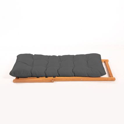 Gartenliege Grau/Buche