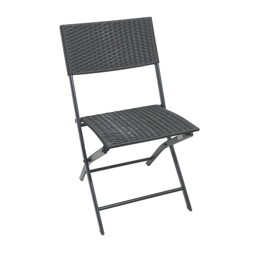 Gartentisch + 2x graue Stühle
