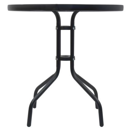 Gartentisch d. 70 cm schwarz