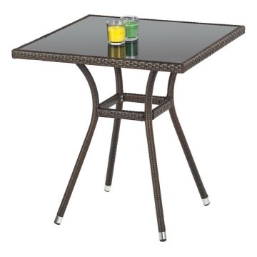 Gartentisch MOBIL 74x70 cm braun