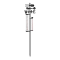 Gartenwetterstation 3-in-1, 145 cm, schwarz