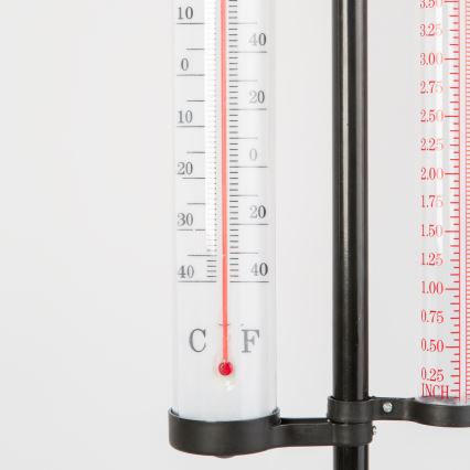 Gartenwetterstation 3-in-1, 145 cm, schwarz