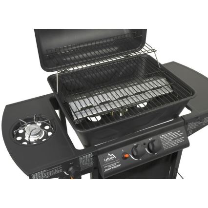 Gasgrill, 3 Brenner, schwarz