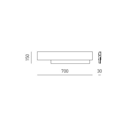 Gea Luce DOHA A G N - LED-Wandbeleuchtung DOHA LED/25W/230V 70 cm schwarz