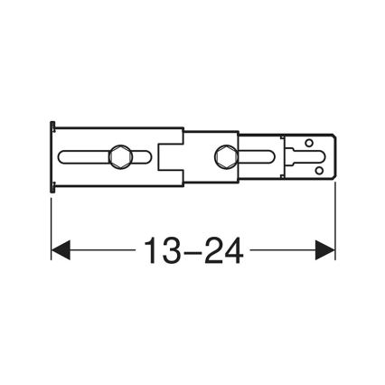 Geberit 111.064.00.1 - Befestigungsset zur Montage der Füße an der Rückwand für Duofix, 2 Stück