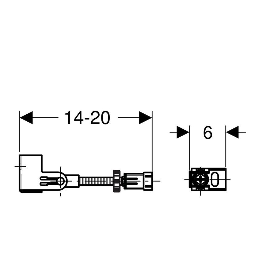 Geberit 111.835.00.1 - Duofix-Wandbefestigungsset, 2 Stück
