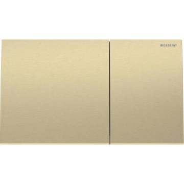 Geberit 115.622.QF.1 - Betätigungsplatte Sigma70 25x14,6 cm, gebürstetes Messing