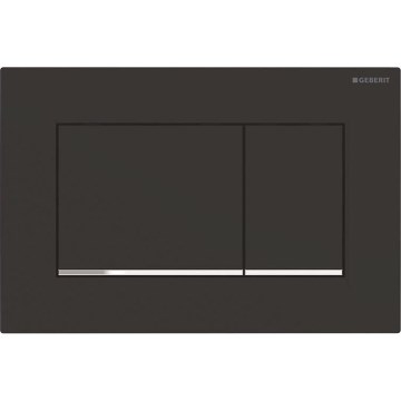 Geberit 115.883.14.1 - Betätigungsplatte Sigma30 24,6 x 16,4 cm schwarz/Glanzchrom