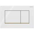 Geberit 115.883.KK.1 - Betätigungsplatte Sigma30 24,6x16,4 cm weiß/gold