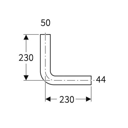 Geberit 118.003.11.1 - Spülbogen 90° Alpinweiß