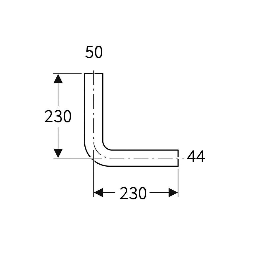 Geberit 118.003.11.1 - Spülbogen 90° Alpinweiß