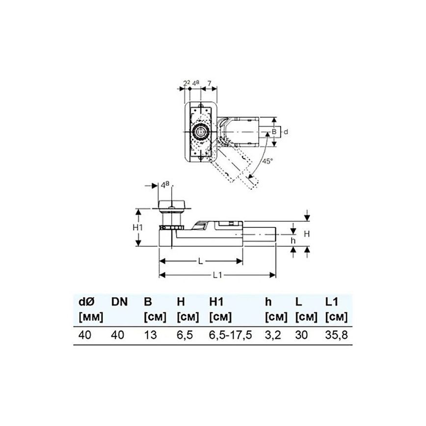 Geberit 154.152.00.1 - Montageset für die Duschrinne CleanLine 65-90 mm
