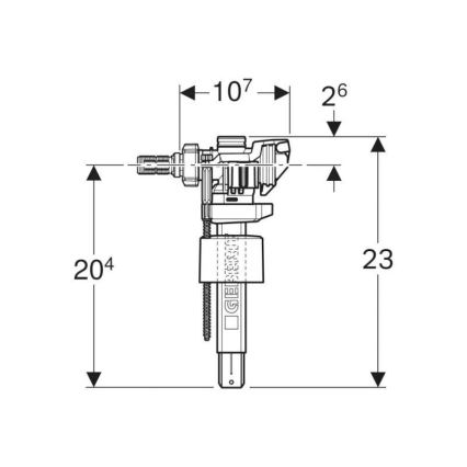 Geberit 243.886.00.5 - Füllventil für Unterputzspülkästen Typ 383