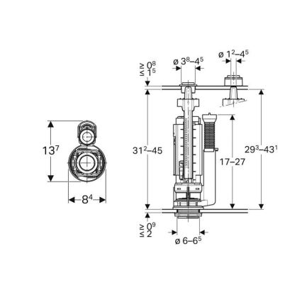 Geberit 282.050.21.2 - Spülventil Typ 290