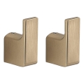 Gedy - 2er-Set Wandhaken PIRENEI mattgold