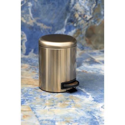 Gedy - Abfalleimer POTTY 5 l mit Soft-Close, mattgold