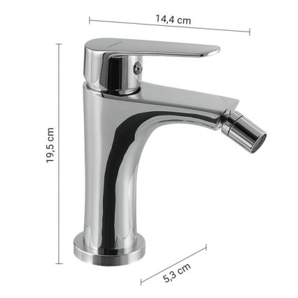 Gedy - Bidet-Armatur COMO 19,5 cm Hochglanz-Chrom