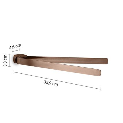 Gedy - Drehbarer Wand-Handtuchhalter PIRENEI, 36 cm, Bronze