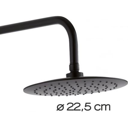 Gedy - Duschset mit Mischbatterie STAR PLUS matt schwarz