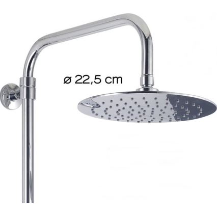 Gedy - Duschset STAR PLUS mit Einhebelmischer, glänzender Chrom