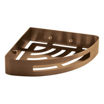 Gedy - Eckablage für die Dusche PIRENEI in Bronze