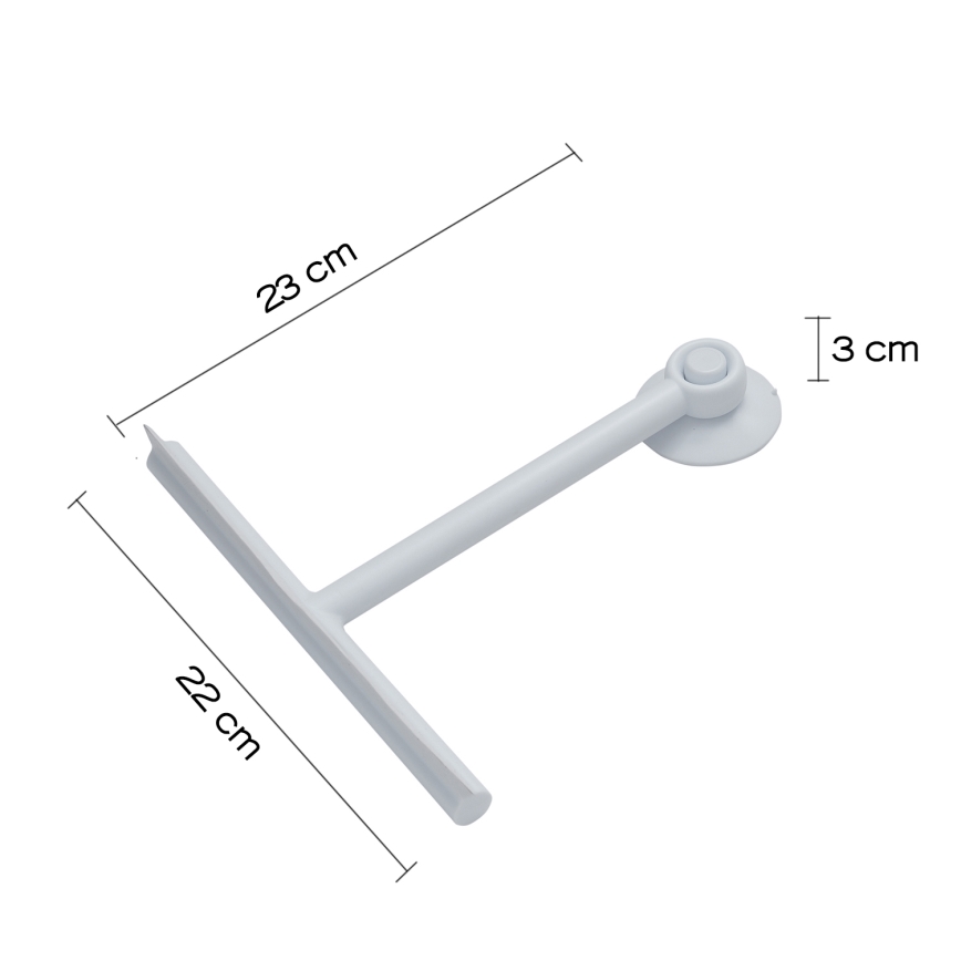 Gedy - Glasschaber GUMMY matt schwarz