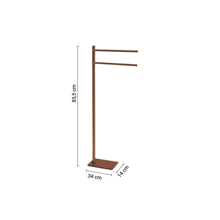 Gedy - Handtuchständer mit Haken TRILLY 83,5 cm bronzefarben