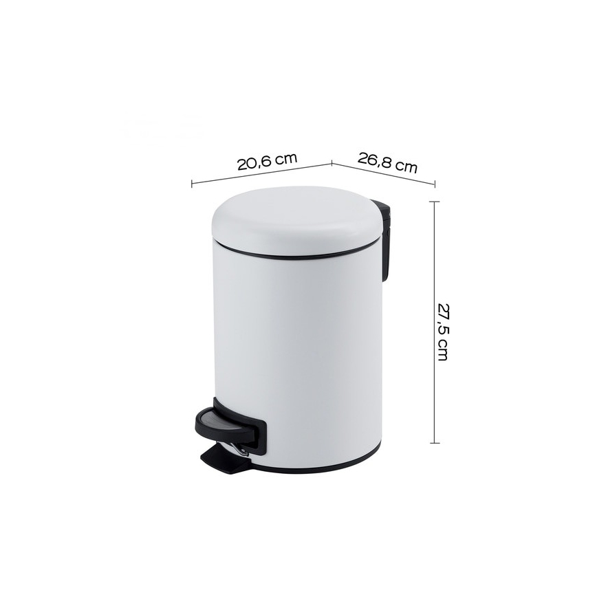 Gedy - Mülleimer POTTY 5 l Soft-Close weiß