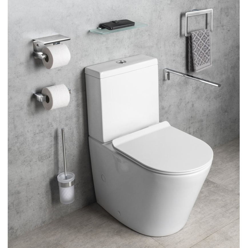 Gedy - Toilettenpapierhalter PIRENEI glänzendes Chrom