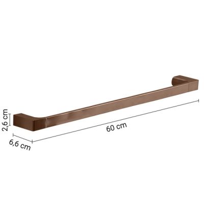 Gedy - Wand-Handtuchhalter PIRENEI 60 cm Bronze