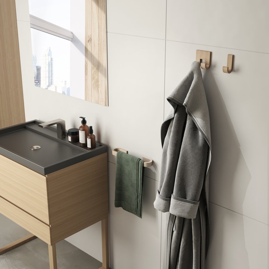 Gedy - Wand-Handtuchhänger HIMALAYA 7x40 cm Bambus/braun