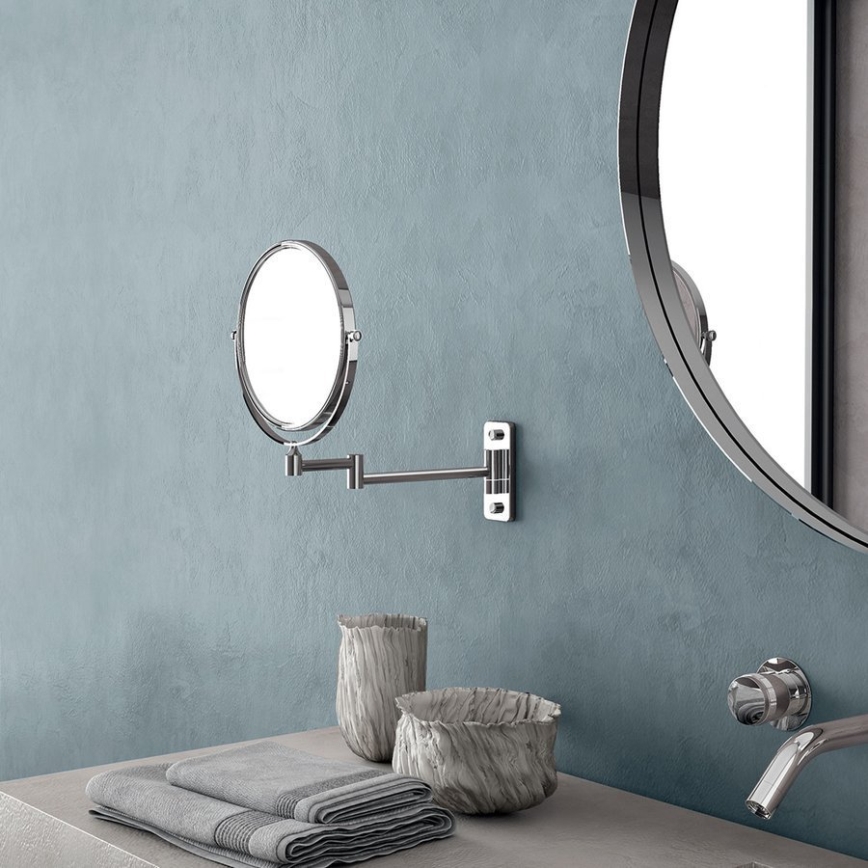 Gedy - Wand-Kosmetikspiegel GAIA glänzender Chrom