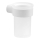 Gedy - Wand-Zahnbürstenhalter PIRENEI, Milchglas/Weiß