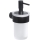 Gedy - Wandseifenspender PIRENEI 110 ml Milchglas/matt-schwarz