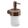 Gedy - Wandseifenspender PIRENEI 140 ml Milchglas/Bronze