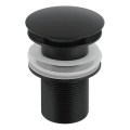 Gedy - Waschbeckenablauf CLICK-CLACK Ø 6,6 cm, matt schwarz