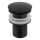 Gedy - Waschbeckenablauf CLICK-CLACK Ø 6,6 cm, matt schwarz