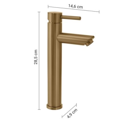 Gedy - Waschtischarmatur ALTO 28,5 cm goldfarben
