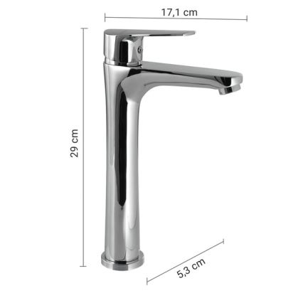 Gedy - Waschtischarmatur COMO 29 cm Hochglanz-Chrom