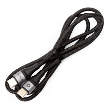 Geflochtenes USB-Kabel USB-C / USB-C Verbinder 60W 1m schwarz