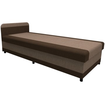 Gepolsterte Liege mit Stauraum TALI 80x202 Braun/Beige