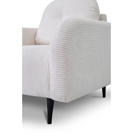 Gepolsterter Sessel CLOUDY – cremefarben
