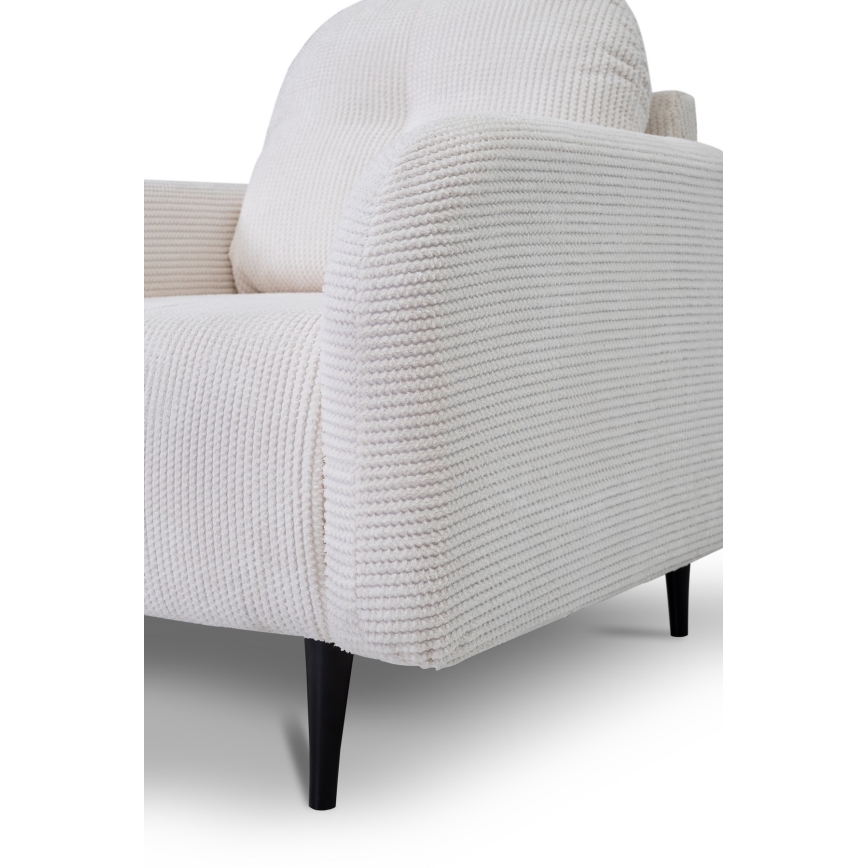 Gepolsterter Sessel CLOUDY – cremefarben