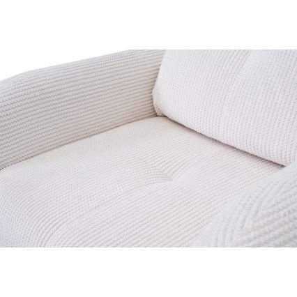Gepolsterter Sessel CLOUDY – cremefarben