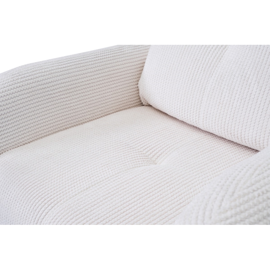 Gepolsterter Sessel CLOUDY – cremefarben