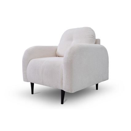 Gepolsterter Sessel CLOUDY – cremefarben
